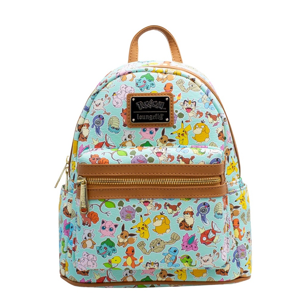 Pokémon Loungefly Backpack and Wallet Teal